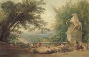 ROBERT, Hubert Terrace Ruins in a Park oil painting on canvas